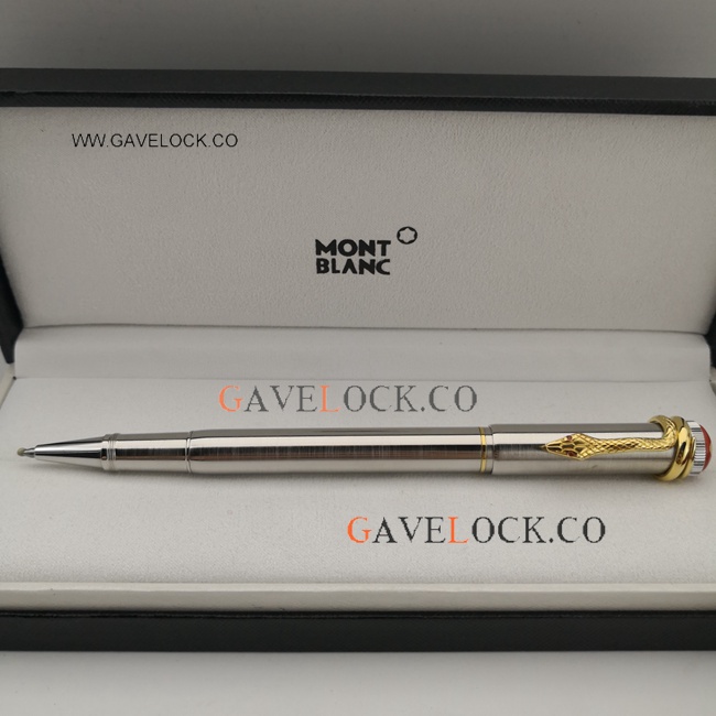 Wholesale Mont Blanc Pens Snake Gold Clip - Rouge Et Noir Rollerball Wholesale Mont Blanc Pens Snake Gold Clip - Rouge Et Noir Rollerball